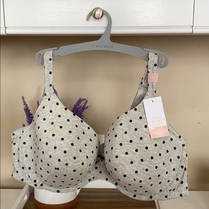 NWT cacique tee shirt bra 44D